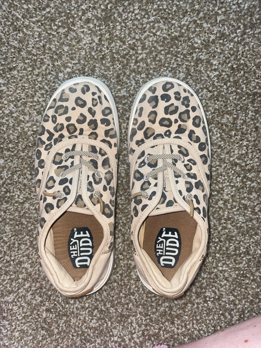 Hey Dude Leopard-Pattern Slip-On Sneakers